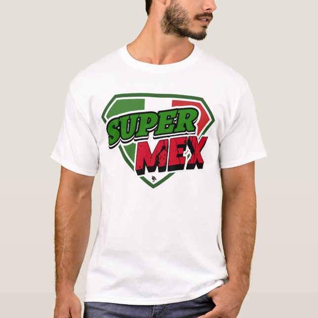 Super Mex Shield LIBRE Label Mexiko T-shirt (Framsida)