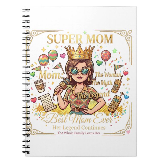 Super mom carnet anteckningsbok (Framsidan)