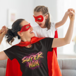 Super Mom Graffiti-Inspirerad T Shirt