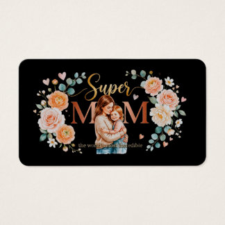 Super Mom Greeting Card 💖Profile Card Visitkort