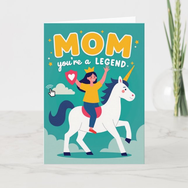 Super Mom Hero Utmärkelse Kort (Framsida)