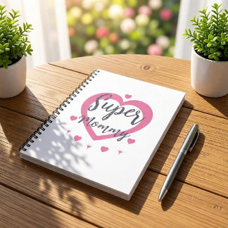 Super Mommy Personalized Best Mom Gift Notebook Anteckningsbok