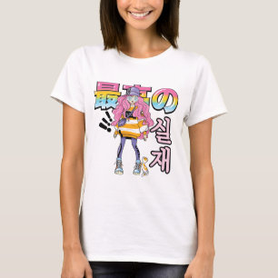 Super och verklig: Anime-gatuduo för mode T Shirt