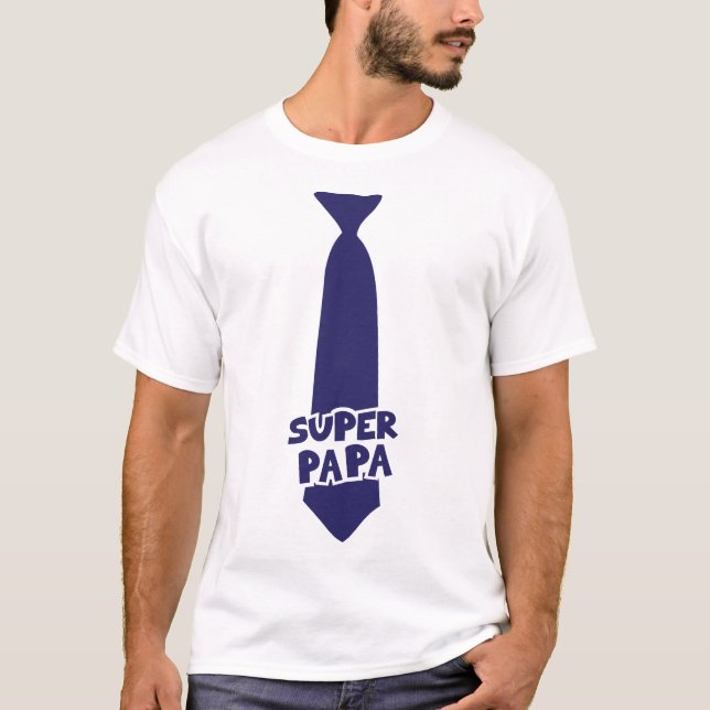 super papa cravate 802 t shirt (Framsida)
