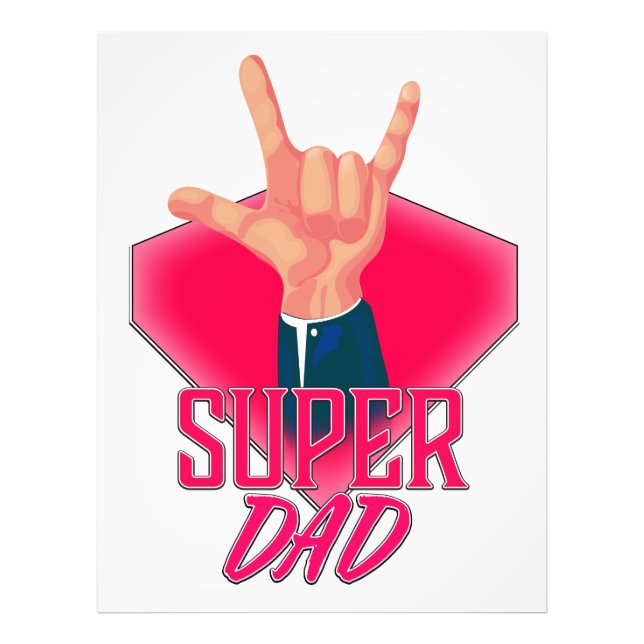 Super Pappa Fototryck (Framsidan)