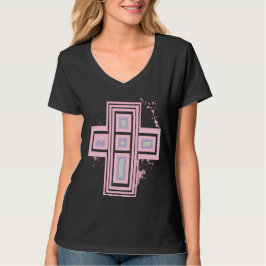 Super Pastell Goth Graffiti Kors T-shirt