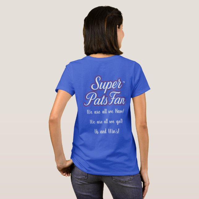 Super Pats Fan Womens T-Shirt (Hel baksida)