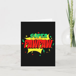 Super Pawpaw Serietema Superhjälte Pappor Kort
