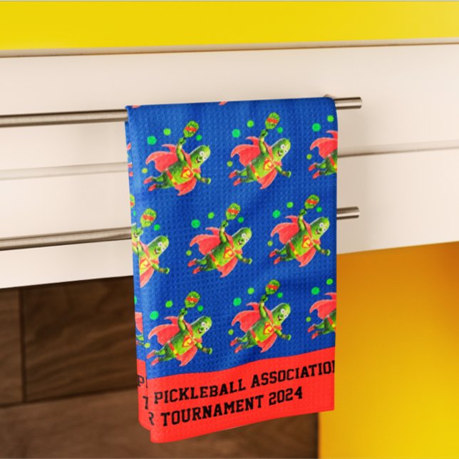 Super Pickleman Personalized Kitchen Towel Kökshandduk (Super Pickleman to the rescue in the kitchen!)