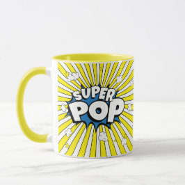 SUPER POP! Comic Book Pop Art Popcorn Pun Mugg