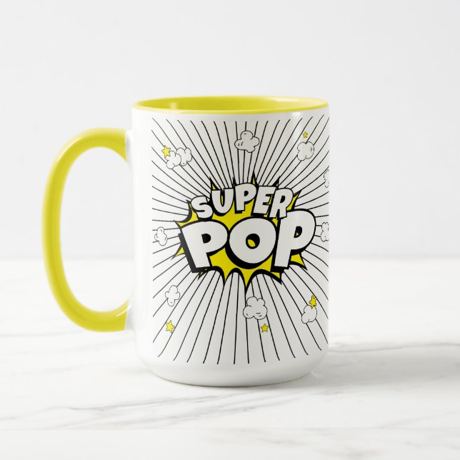 SUPER POP! 'Corny' Popcorn Pun  Mugg (Vänster)