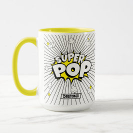 SUPER POP! Fun Superhero Personalized Pun Mugg