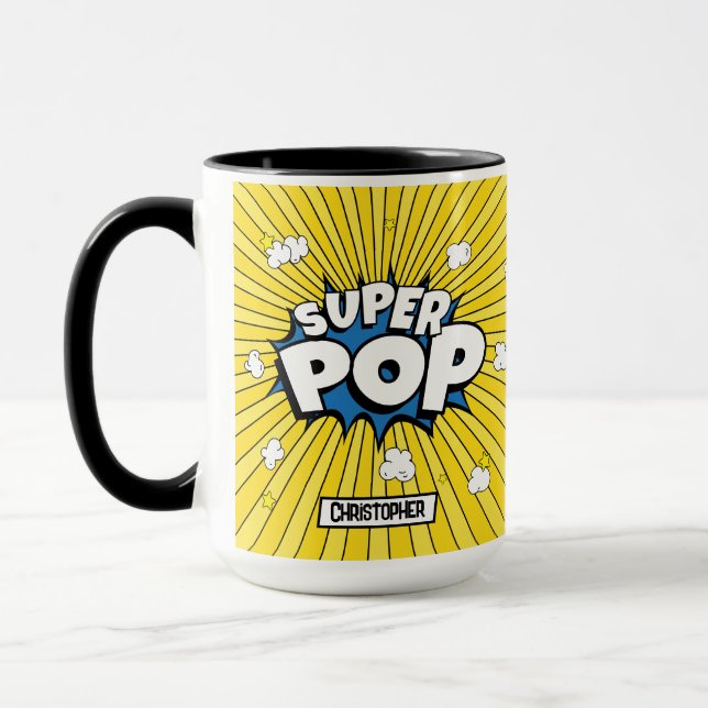 SUPER POP! Majs Poppar Kul Skämt  Mugg (Vänster)