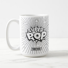 SUPER POP! Quirky Fun Comic Book Pop Art D.I.Y Kaffemugg