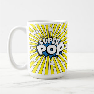 SUPER POP! Snygg Rolig Tecknad Bok Popkonst Puns  Kaffemugg