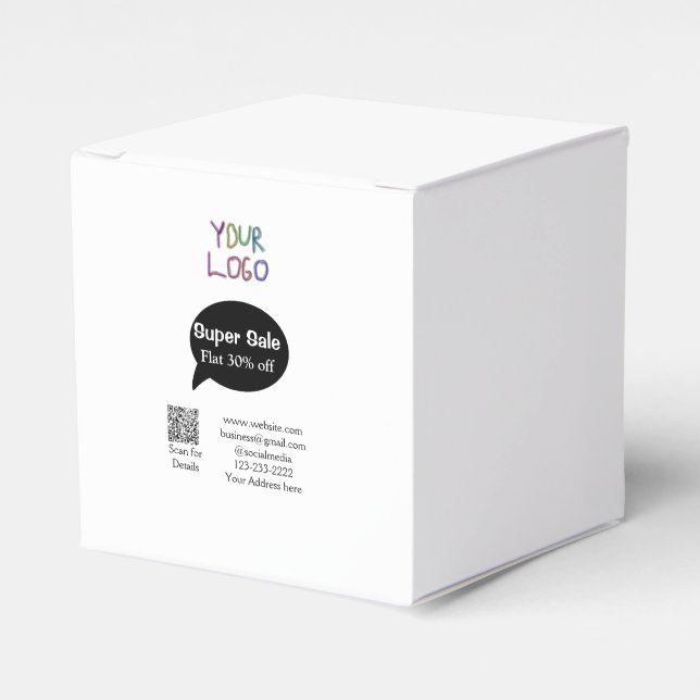 super rea affärsrabatt skanna QR-kod detaljer  Presentaskar (Framsidan Sidan)