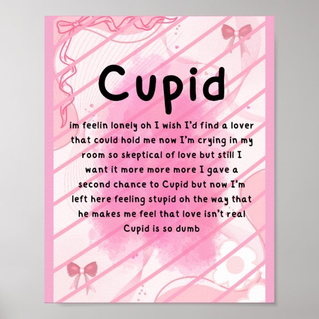 💗🎀 Super Rosa Cupid 💕✨ Poster (Framsidan)