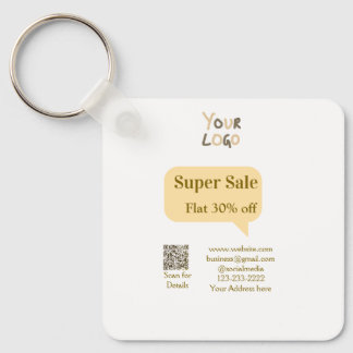 super sale business discount scan QR code details Nyckelring