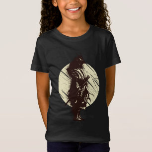 Super Samuraj Krigare Silhuett Design T Shirt