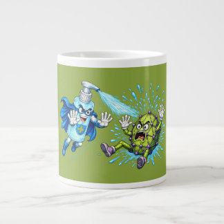 Super Sanitizer vs. Germ Monster Jumbo Mugg