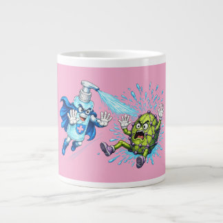 Super Sanitizer vs. Germ Monster Jumbo Mugg