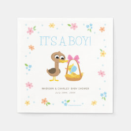 Super Simple | 5 Little Ducks Boy Baby Shower Pappersservett