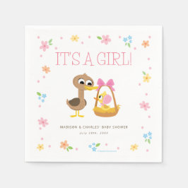 Super Simple | 5 Little Ducks Girl Baby Shower Pappersservett