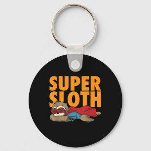 Super Sloth Tröja _ Djur Hjältemodig Karaktär Lat Nyckelring