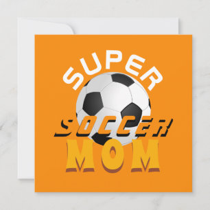 Super Soccer Mamma Fotboll Sportig Mors Dag