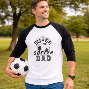 Super Soccer Pappa Fotboll Boll Sport Pappa T Shirt