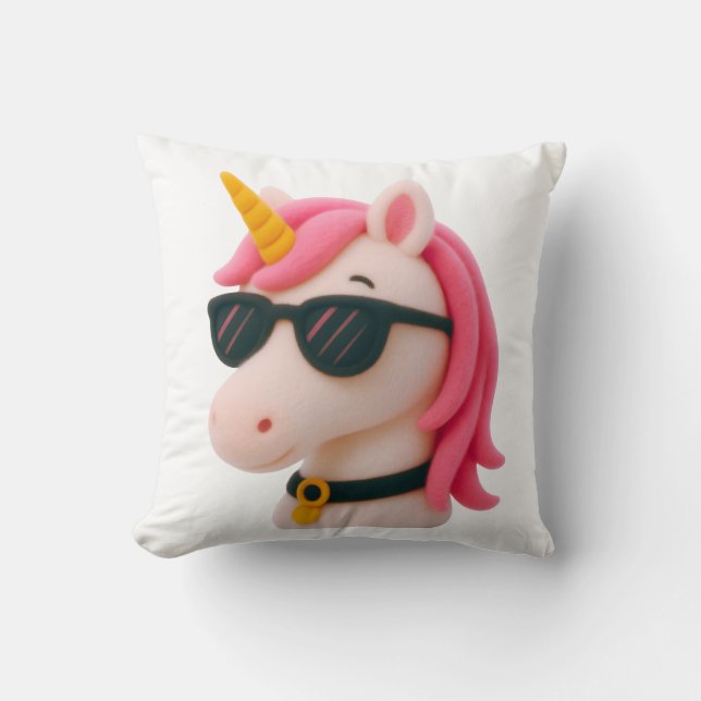 super soft unicorn-style plush style kudde (Framsida)
