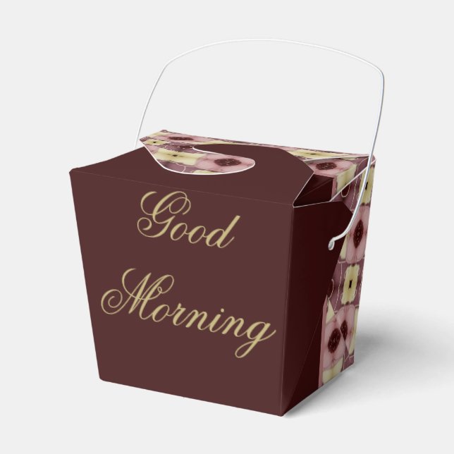 Super Söt God Morgon Förpackning Presentaskar (Framsidan Sidan)