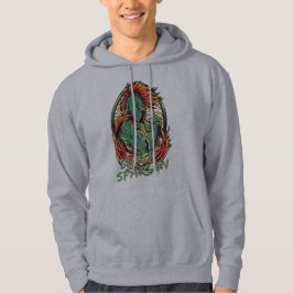 Super Spartan Warrior Helmet Ancient Greek Vintage Hoodie