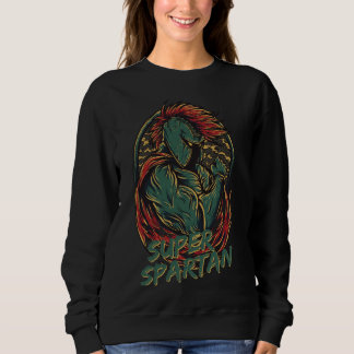 Super Spartan Warrior Helmet Ancient Greek Vintage T Shirt
