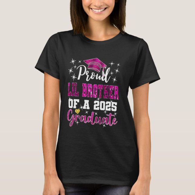 Super stolt lillebror 2025 examen examen t shirt (Framsida)