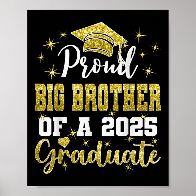 Super stolt storebror till 2025 års examenexaminan poster (Framsidan)