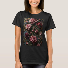 Super Super 3D Rosor Mosaik design T Shirt