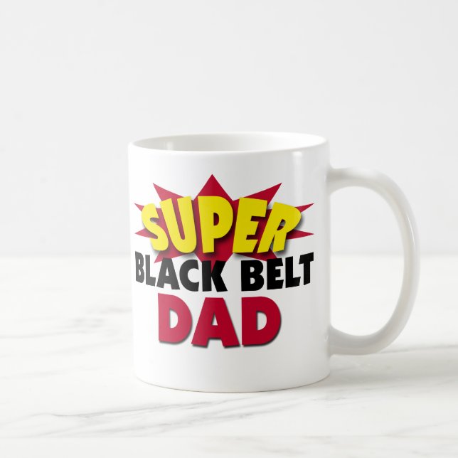 Super svartbältespappa kaffemugg (Höger)