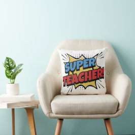 Super Teacher Comic Style Kudde