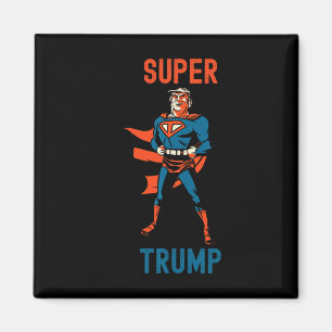 Super Trump Rolig Superhjälte Donald Trump Invigni Magnet