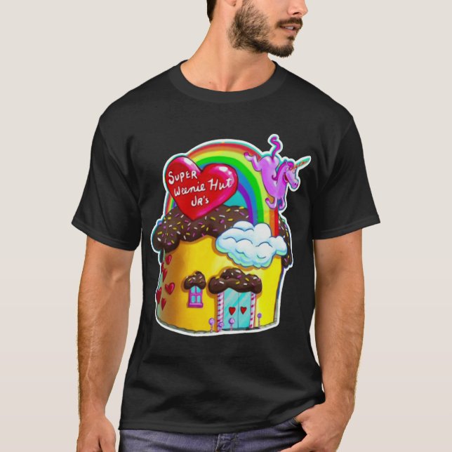 Super Weenie Hut Jr funny T Shirt (Framsida)