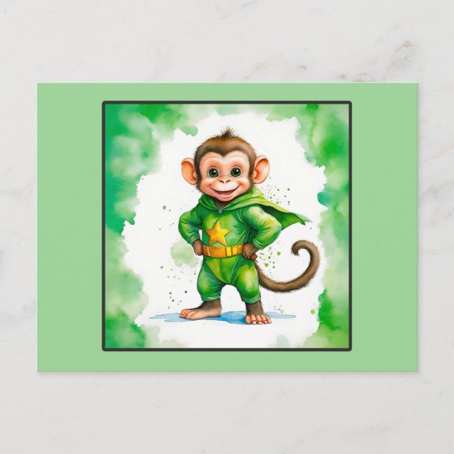 Superaffe Helg Vykort (Framsida)