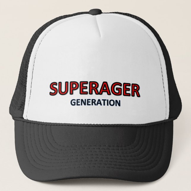 SuperAger-logotyp Truckerkeps (Framsida)