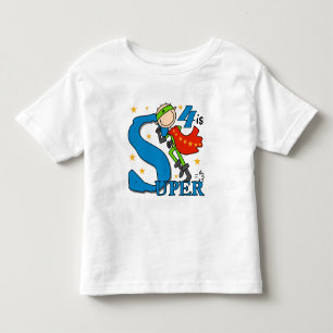 Superassistance Boy 4e födelsedagen Tshirts och Gi