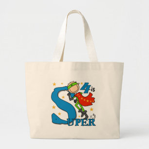 Superassistance Boy 4e födelsedagen Tshirts och Gi Jumbo Tygkasse