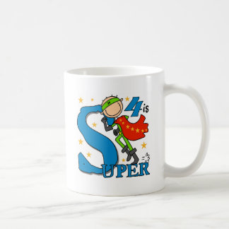Superassistance Boy 4e födelsedagen Tshirts och Gi Kaffemugg