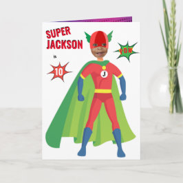 Superassistance Boy Birthday Fantastisk Speciell F Kort