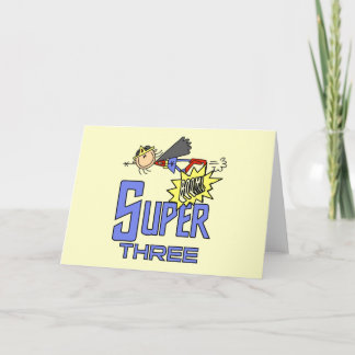 Superassistance Girl 3rd Birthday Tshirts and Gift Kort