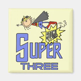 Superassistance Girl 3rd Birthday Tshirts and Gift Magnet