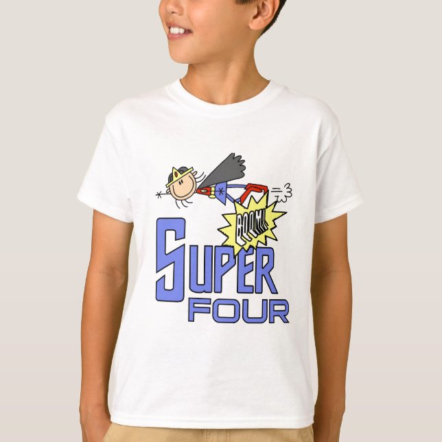 Superassistance Girl 4e födelsedagen Tshirts och G (Framsida)